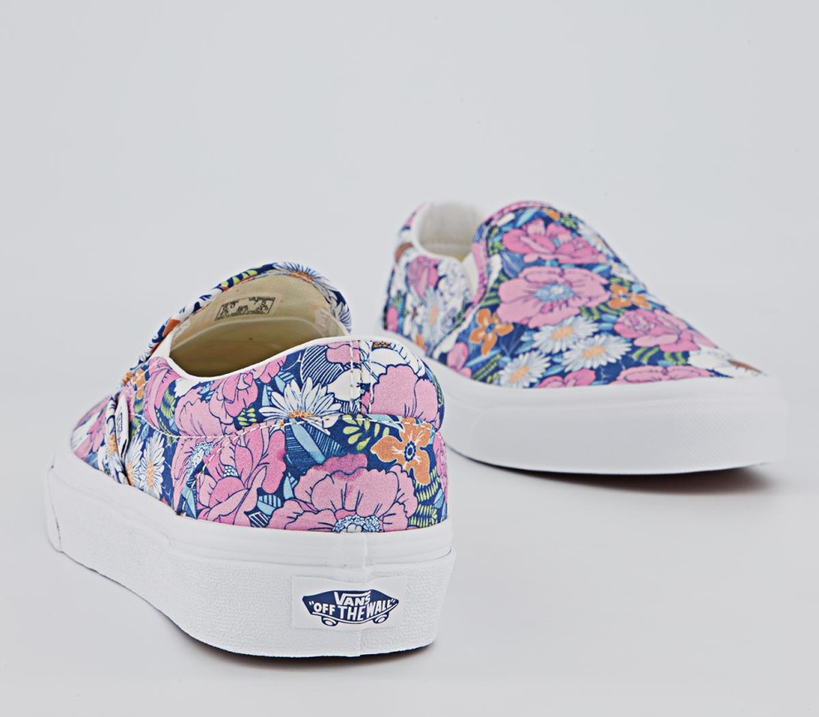 Vans Classic Slip On Trainers Floral Multi White