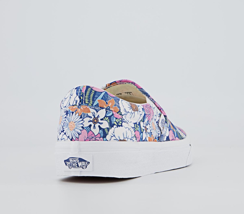Vans Classic Slip On Trainers Floral Multi White