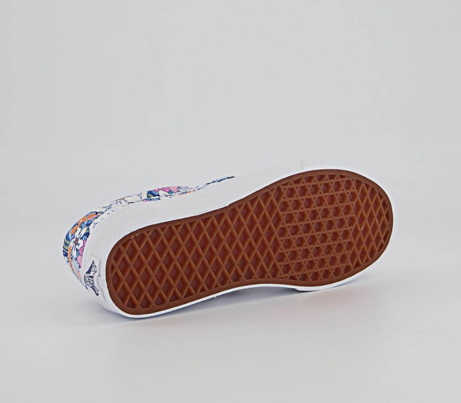 Vans Classic Slip On Trainers Floral Multi White