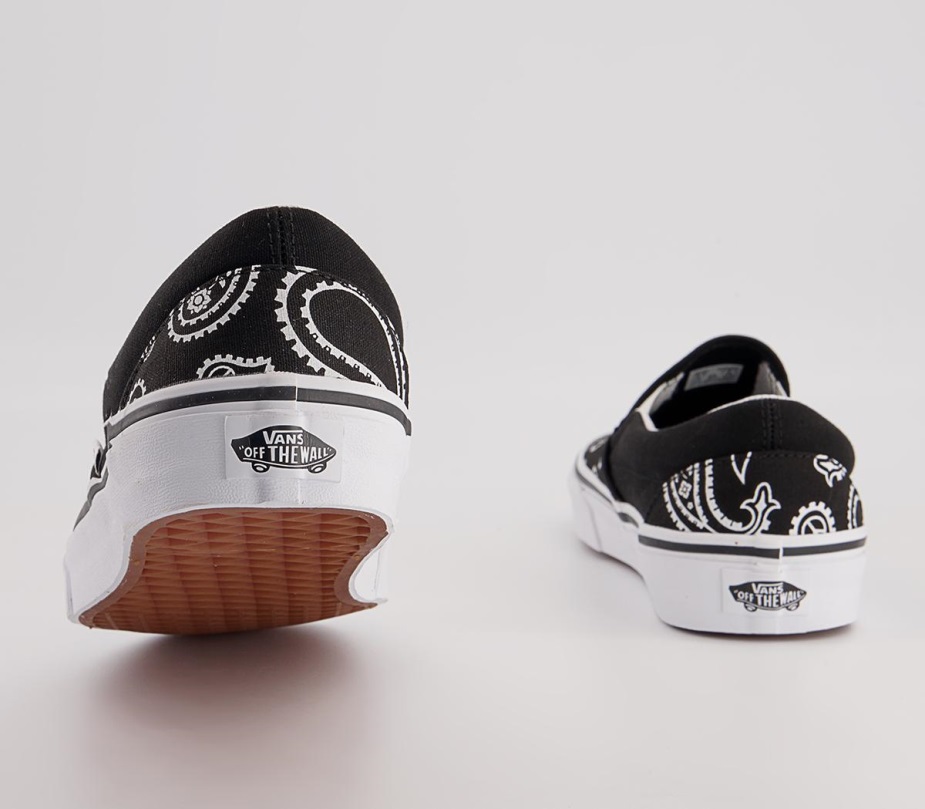 Vans Classic Slip On Trainers Paisley μαύρο λευκό