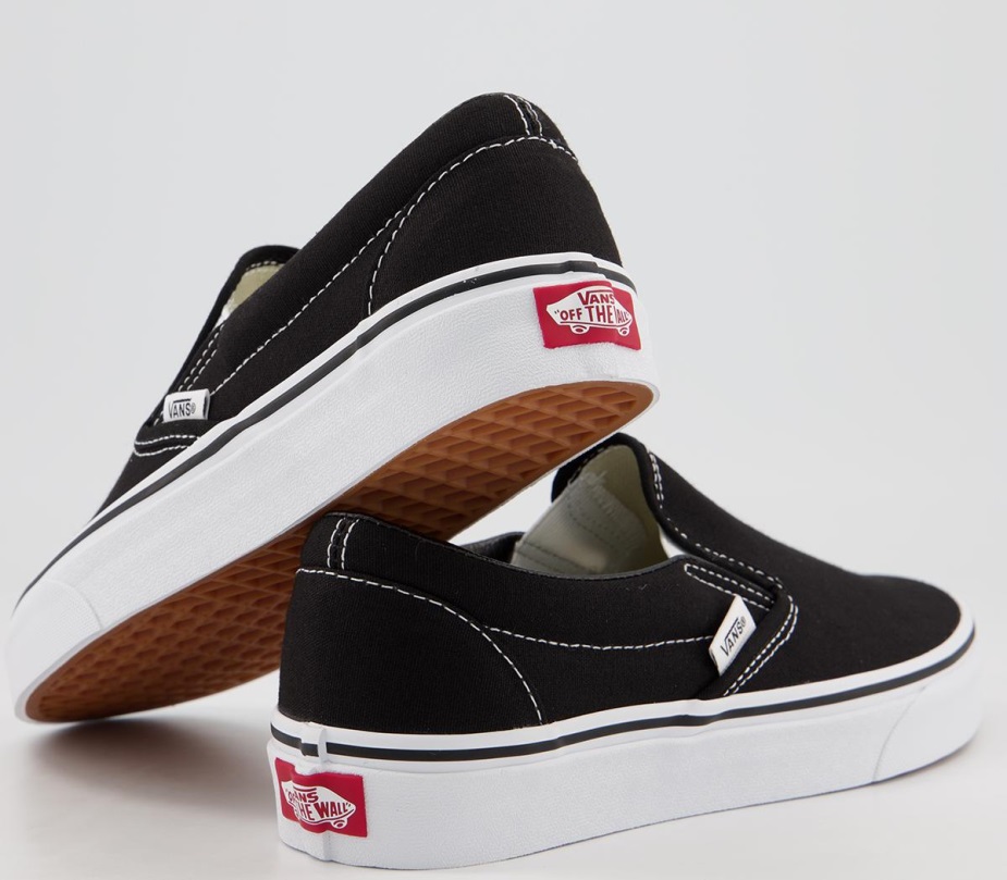 Vans Classic Slip On Trainers μαύρο λευκό