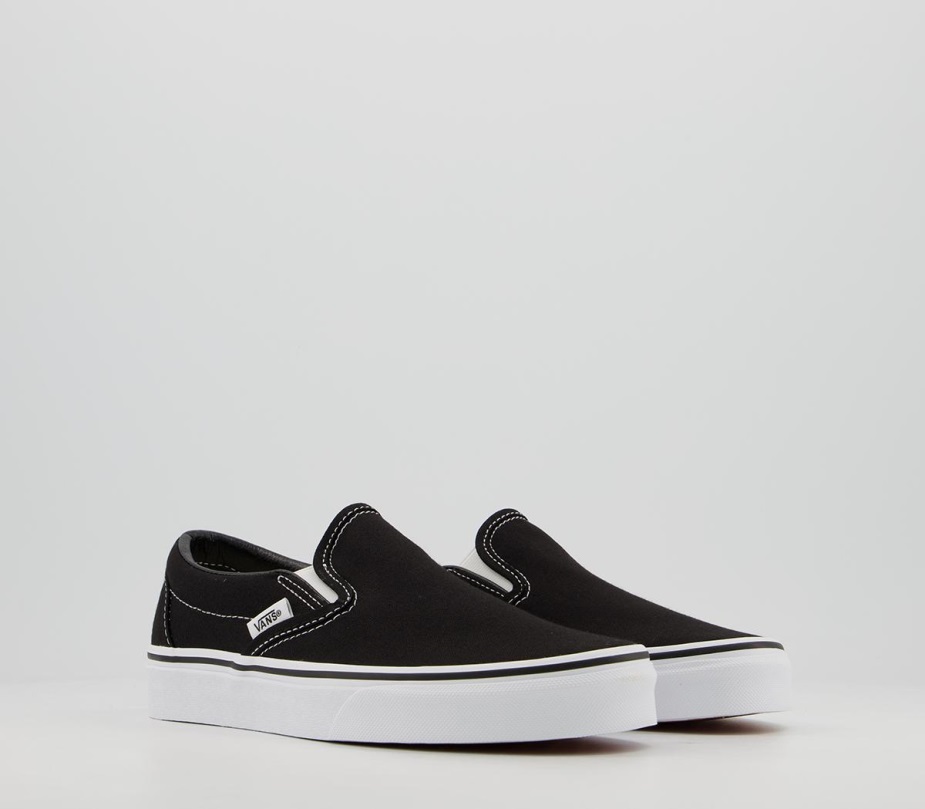 Vans Classic Slip On Trainers μαύρο λευκό