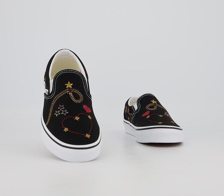 Vans Classic Slip On Trainers μαύρο χρυσό αστέρι