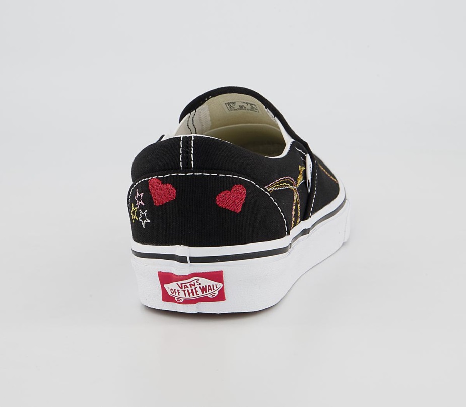 Vans Classic Slip On Trainers μαύρο χρυσό αστέρι