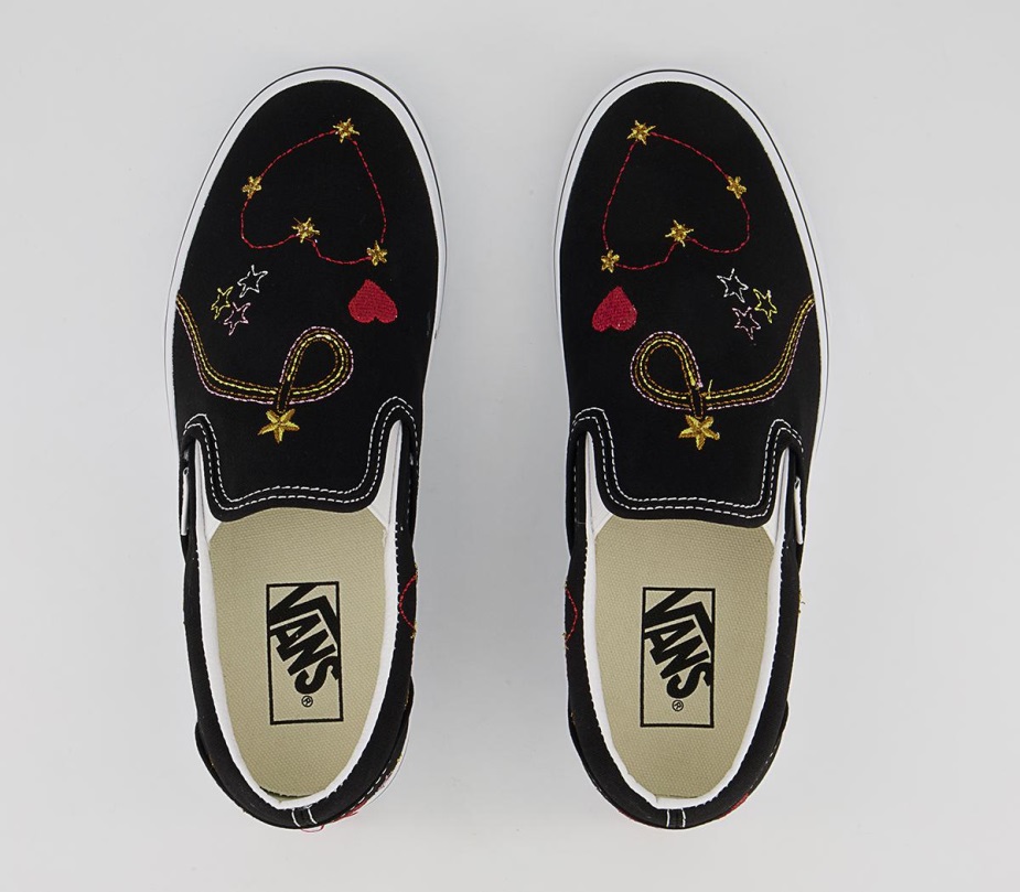 Vans Classic Slip On Trainers μαύρο χρυσό αστέρι