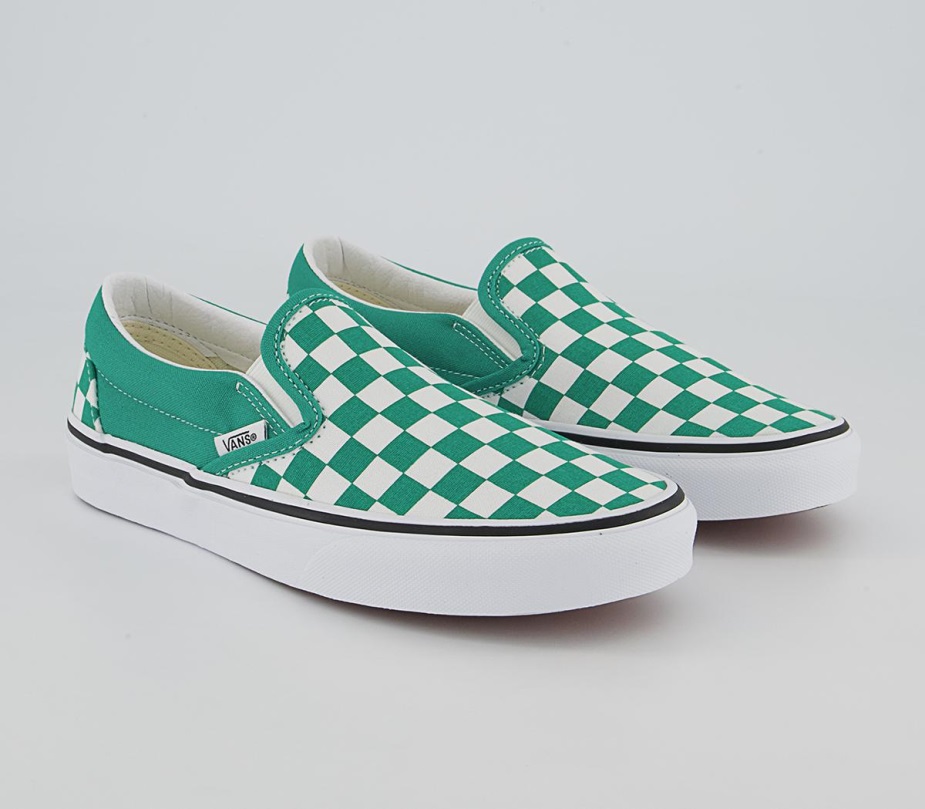 Vans Classic Slip On Trainers πιπέρι πράσινο λευκό