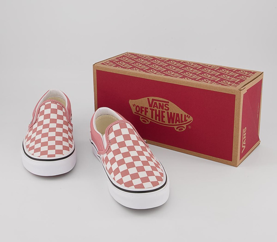 Vans Classic Slip On Trainers ροζέτα λευκό