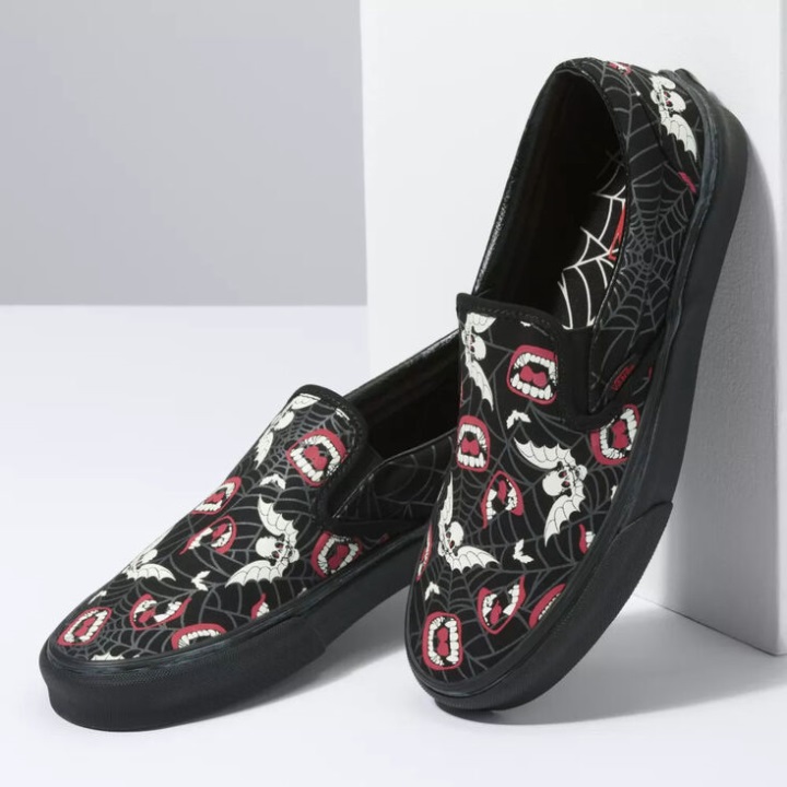 Vans Classic Slip-on Glow τρομάζει μαύρο-μαύρο