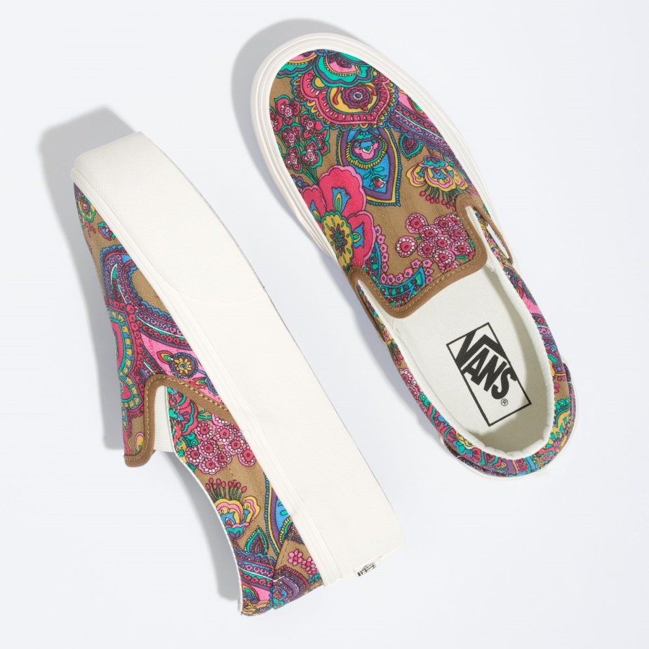 Vans Classic Slip-on Stackform Paisley Bloom καφέ καπνού