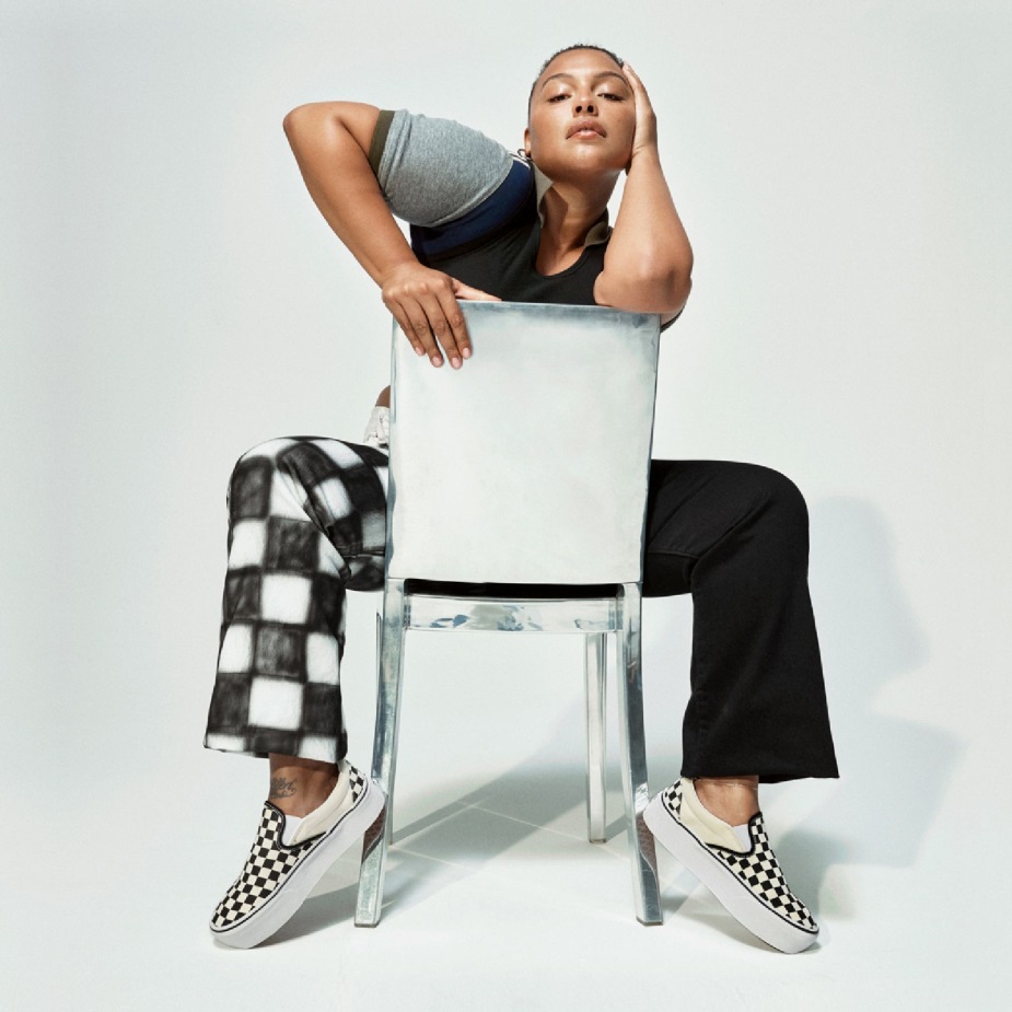 Vans Classic Slip-on Stackform μαύρο-κλασικό λευκό