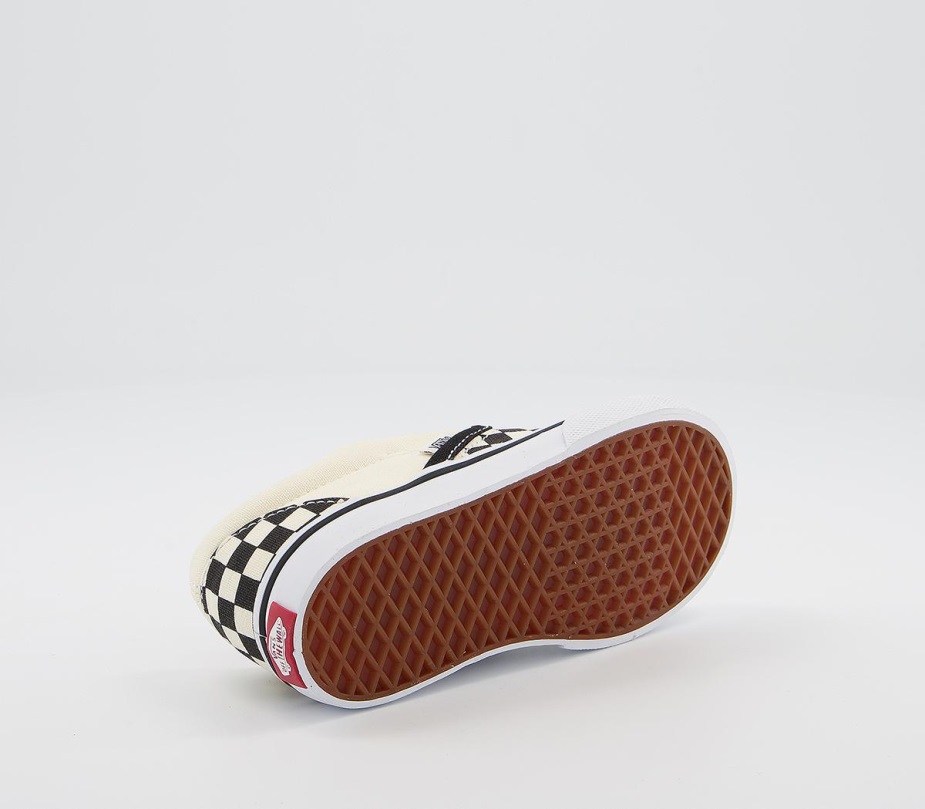 Vans Classic Slip σε νήπια μαύρο λευκό πίνακα ελέγχου