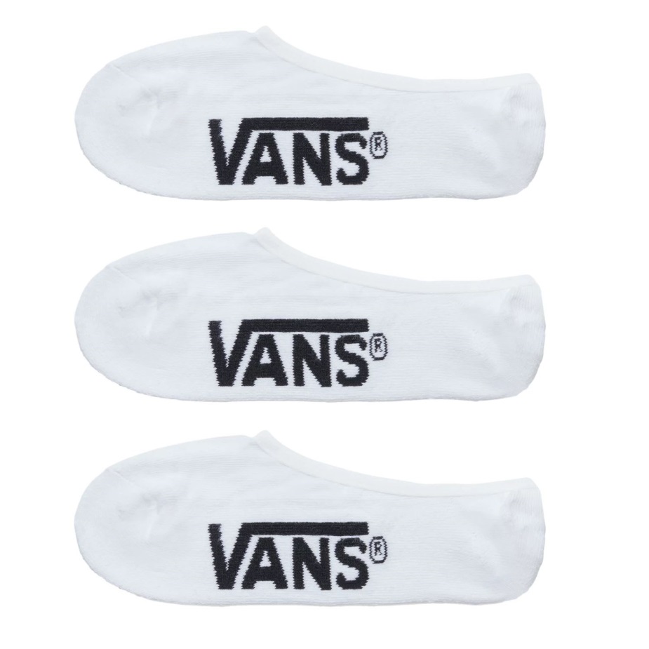 Vans Classic Super No Show κάλτσες (3 ζευγάρια Pk) λευκές