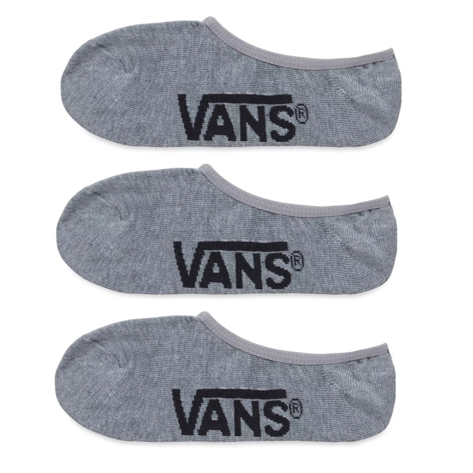 Vans Classic Super No Show κάλτσες (3 ζεύγη Pk) γκρι