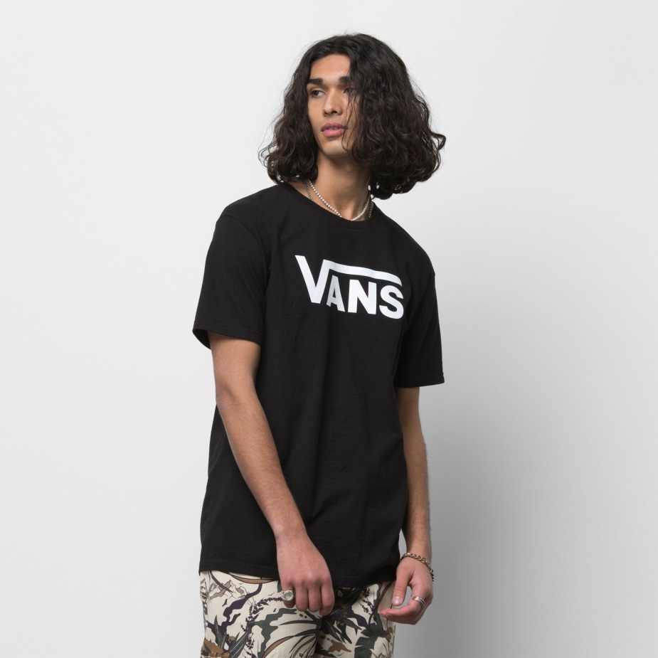 Vans Classic T-shirt μαύρο-άσπρο