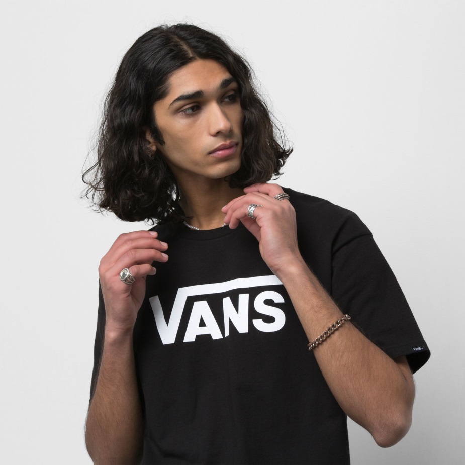 Vans Classic T-shirt μαύρο-άσπρο