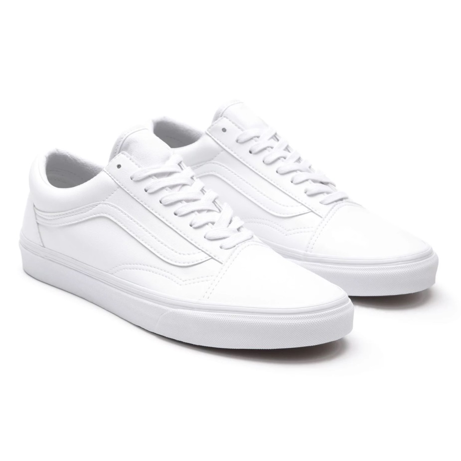 Vans Classic Tumble παλιά παπούτσια Skool λευκό