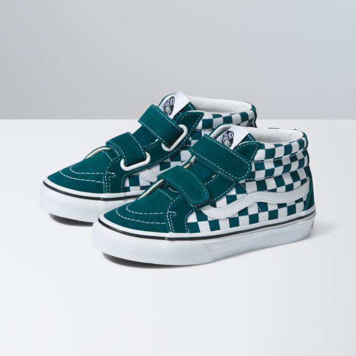 Vans Color Theory Kids Sk8-μέση επανέκδοση V βαθύ γαλαζοπράσινο