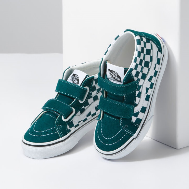 Vans Color Theory Kids Sk8-μέση επανέκδοση V βαθύ γαλαζοπράσινο