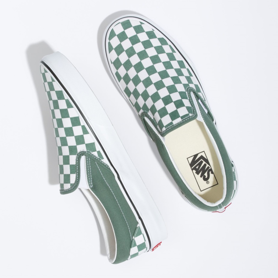 Vans Color Theory κλασικό Slip-on σκακιέρα πράσινο πάπια