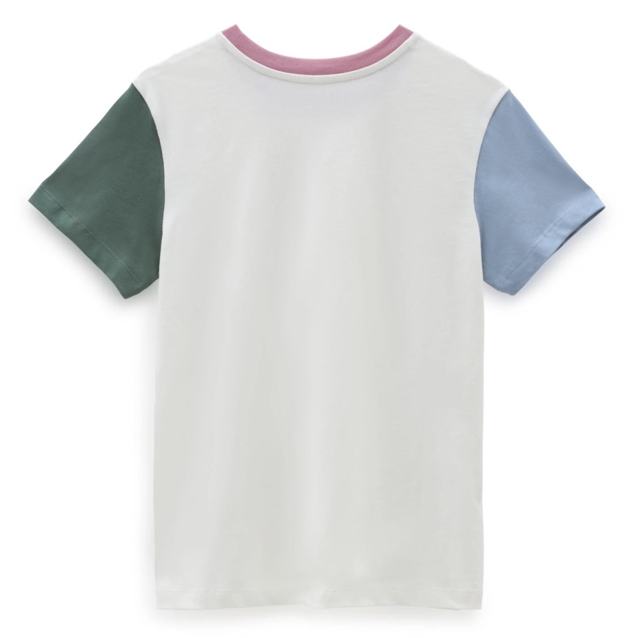 Vans Colorblock Crew T-shirt πράσινο-λευκό