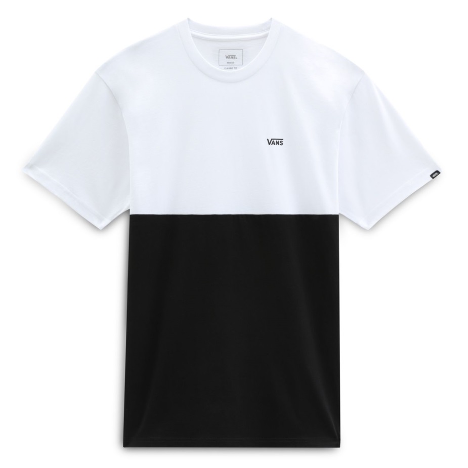 Vans Colorblock T-shirt μαύρο-άσπρο