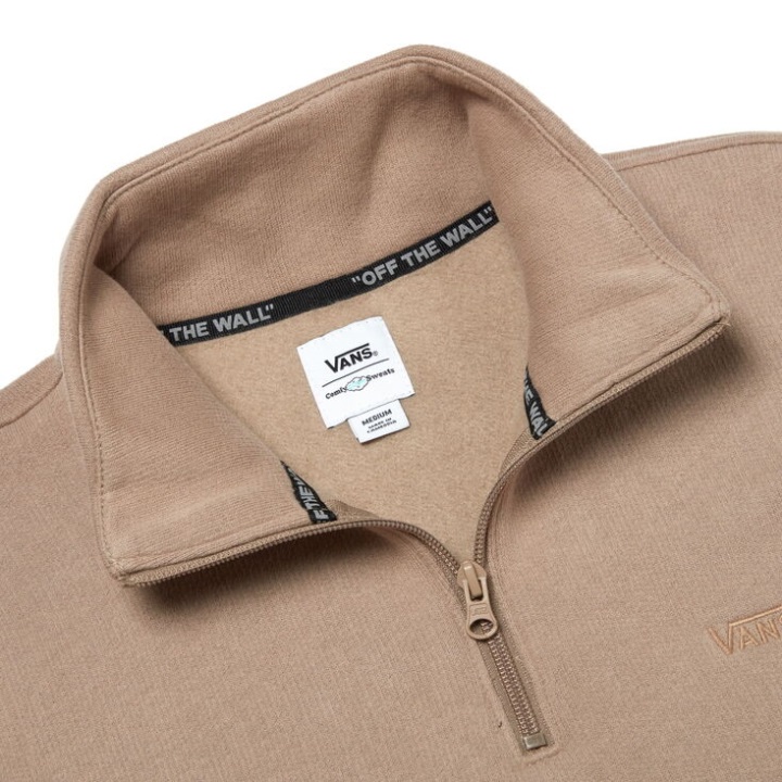 Vans Comfycush Boxy τέταρτο φερμουάρ Desert Taupe