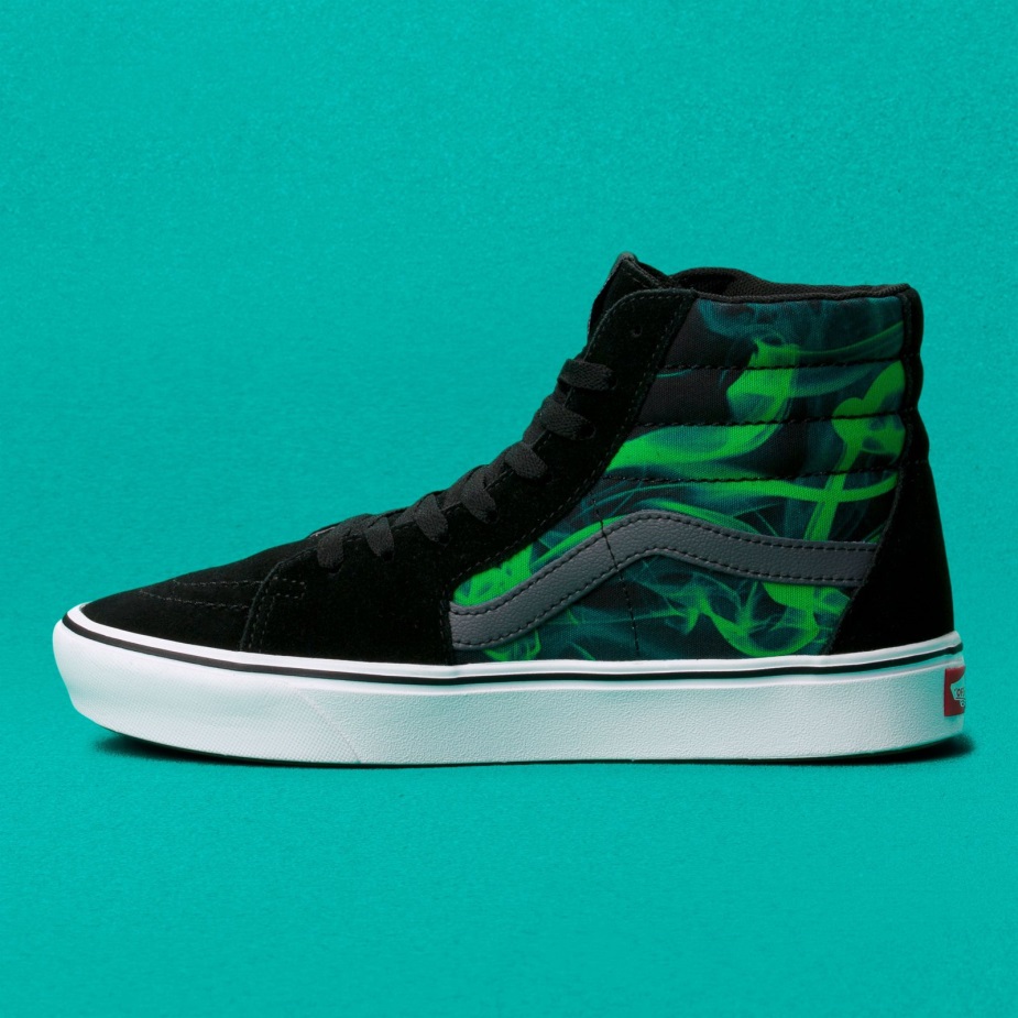 Vans Comfycush Sk8-hi μετά από σκούρο μαύρο-πράσινο