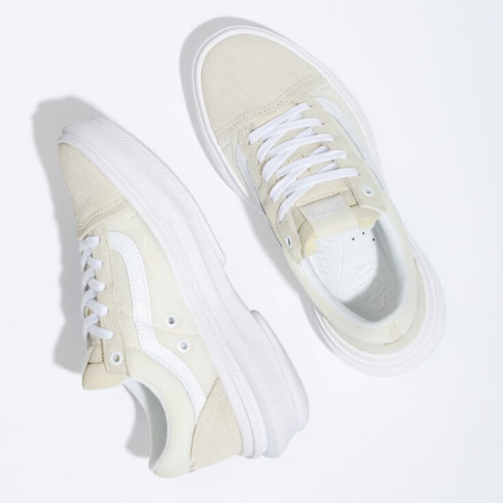 Vans Comfycush παλιό Skool ανοιχτό Cc άμμο-λευκό