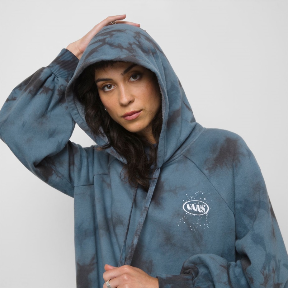 Vans Cosmic Wash Oversized Hoodie Copen Blue