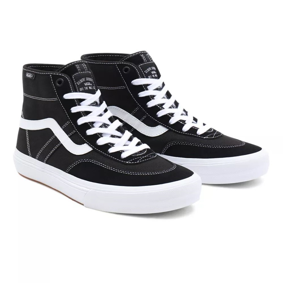 Vans Crockett ψηλά παπούτσια μαύρες γυναίκες