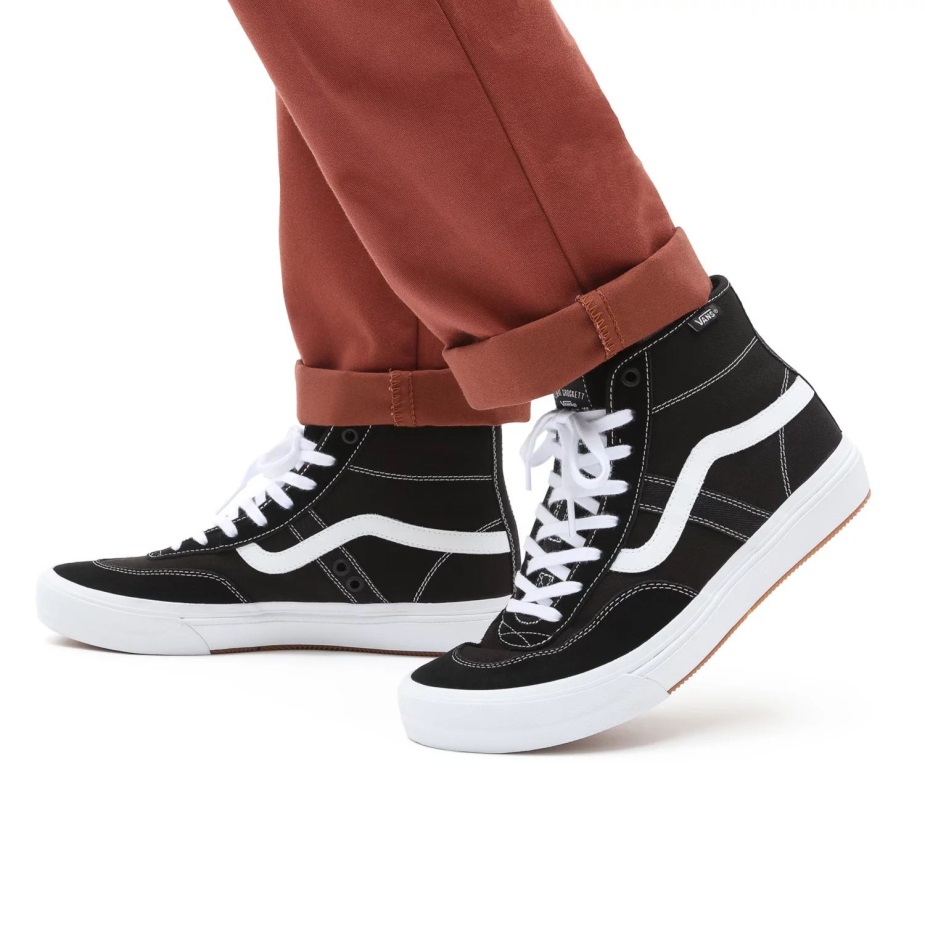 Vans Crockett ψηλά παπούτσια μαύρες γυναίκες