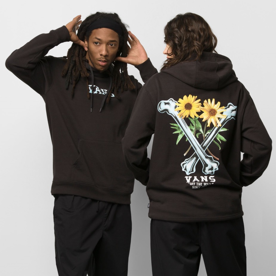 Vans Crossbones πουλόβερ με κουκούλα μαύρο