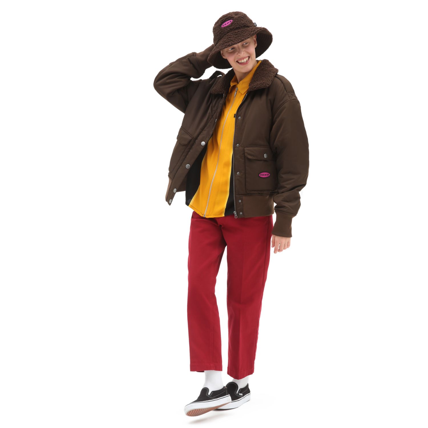 Vans Curren X Knost Bomber Jacket καφέ