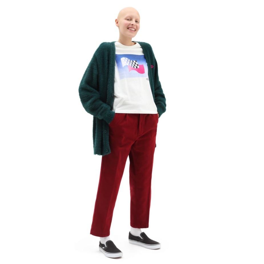 Vans Curren X Knost παντελόνι κόκκινο