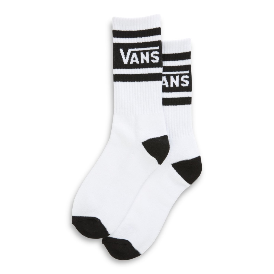 Vans Drop V Crew νεανική κάλτσα 10-135 άσπρο-μαύρο