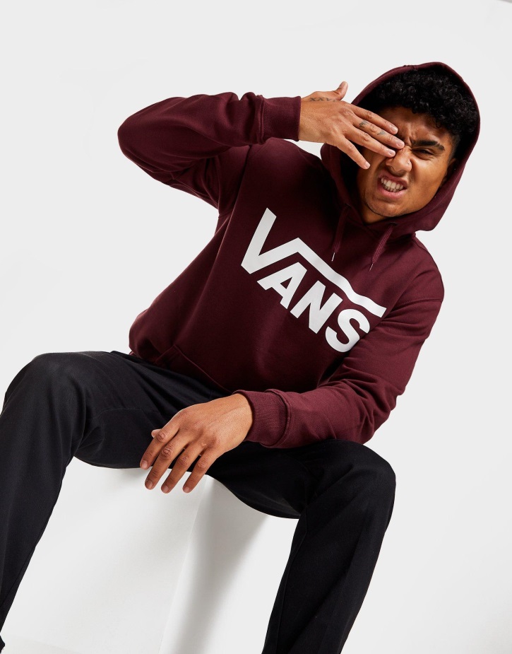 Vans Drop V Hoodie Red