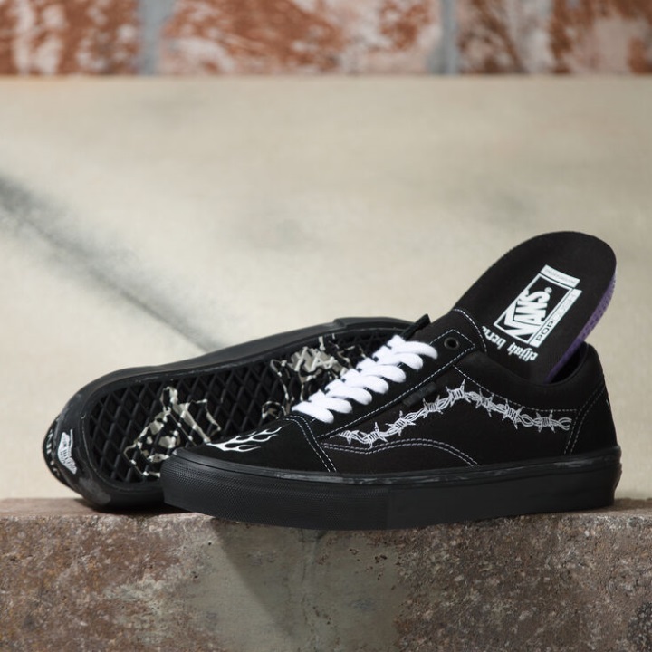 Vans Elijah Berle Skate Old Skool μαύρο-μαύρο-άσπρο