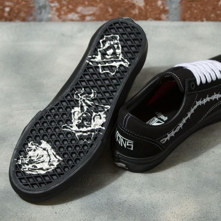 Vans Elijah Berle Skate Old Skool μαύρο-μαύρο-άσπρο