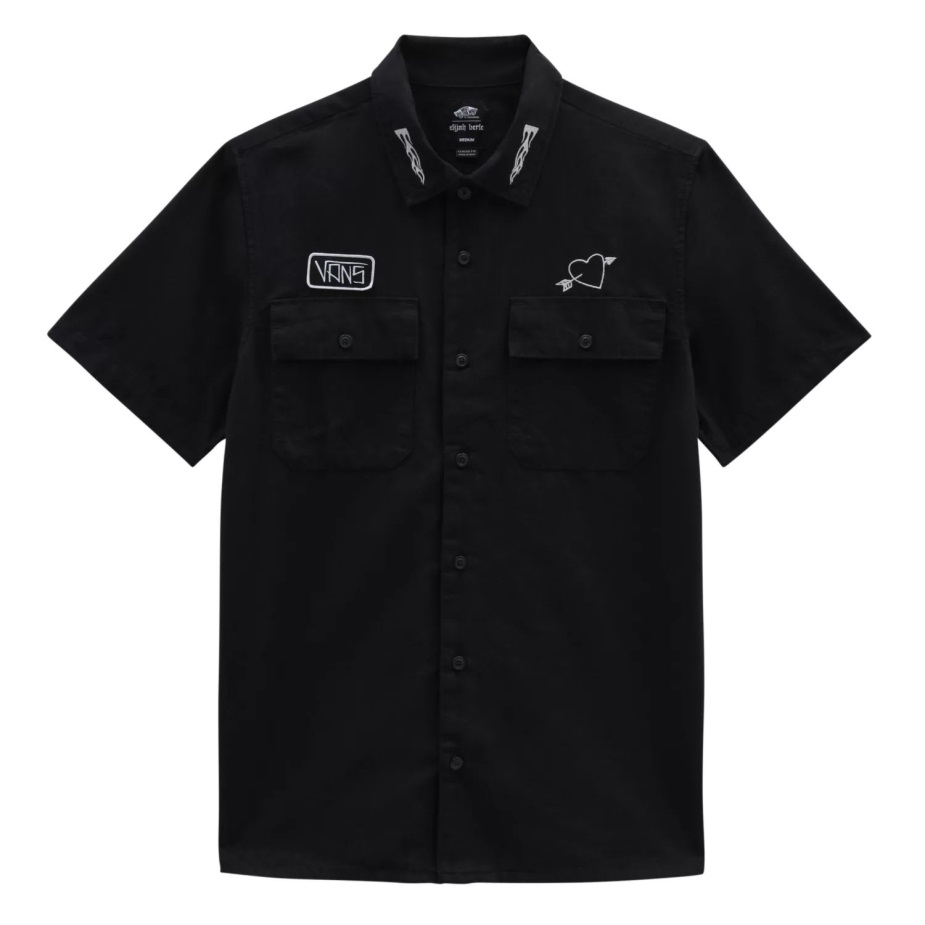 Vans Elijah Berle υφαντό πουκάμισο μαύρο