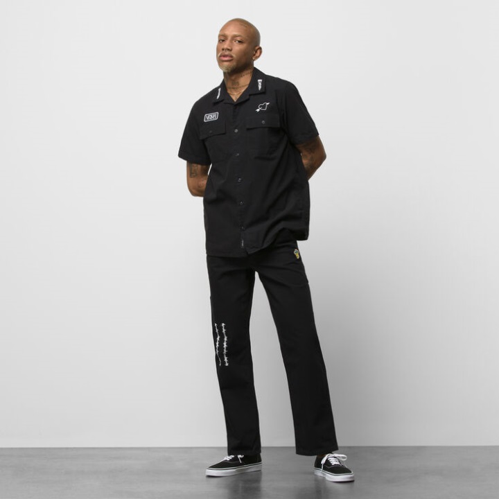 Vans Elijah Berle χαλαρό παντελόνι ξυλουργού μαύρο