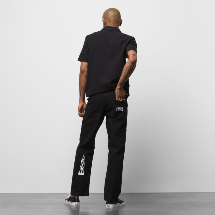 Vans Elijah Berle χαλαρό παντελόνι ξυλουργού μαύρο