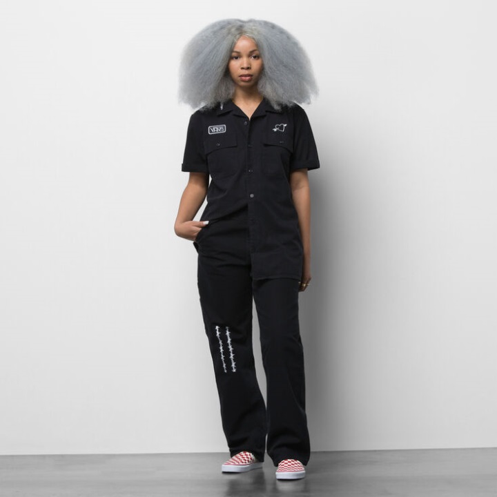 Vans Elijah Berle χαλαρό παντελόνι ξυλουργού μαύρο