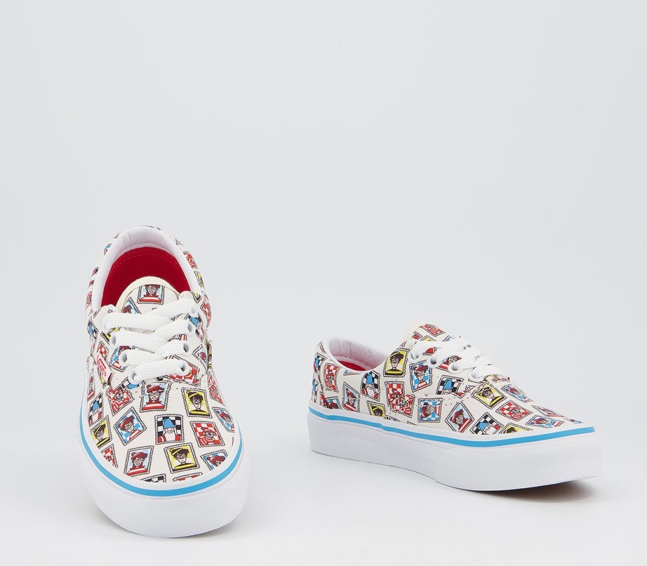 Vans Era Kids Trainers Wheres Waldo Postage