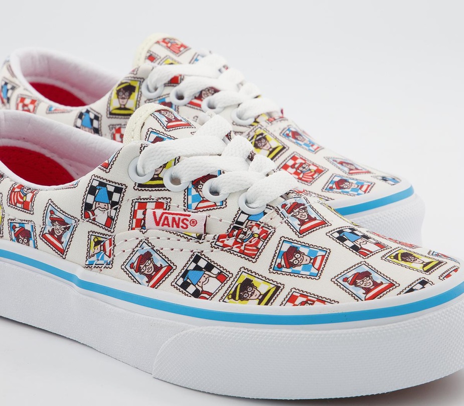 Vans Era Kids Trainers Wheres Waldo Postage