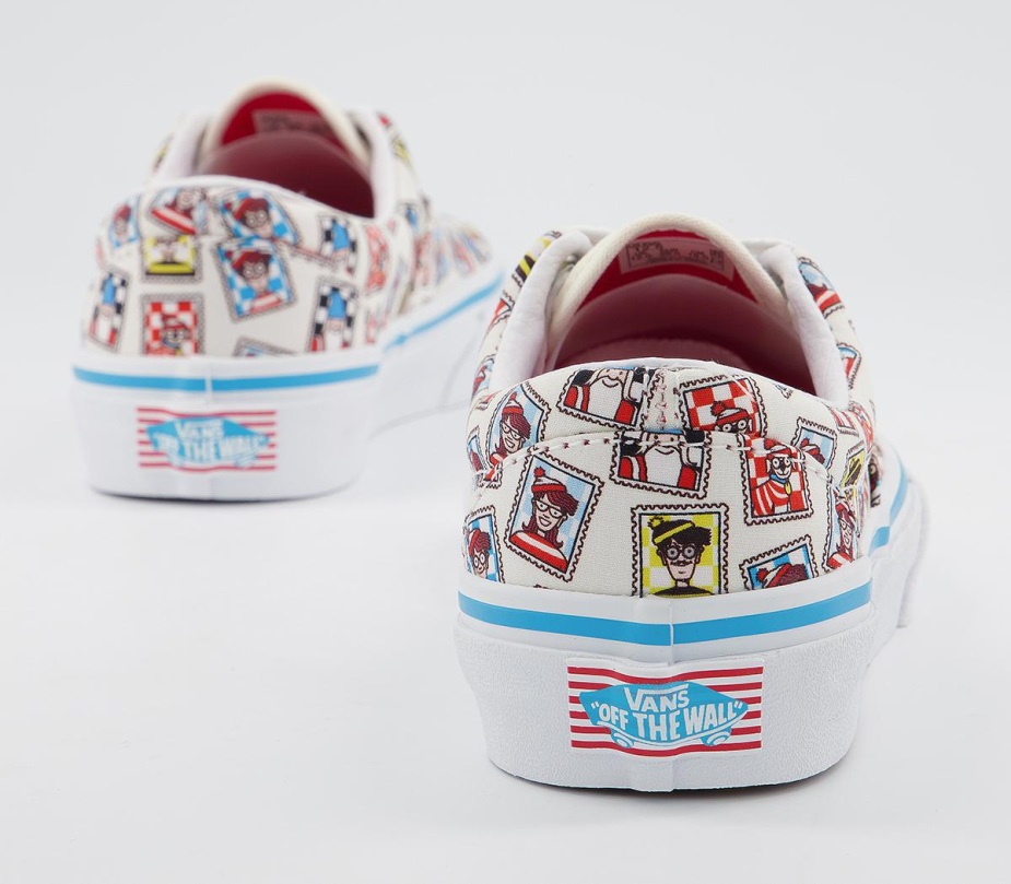 Vans Era Kids Trainers Wheres Waldo Postage