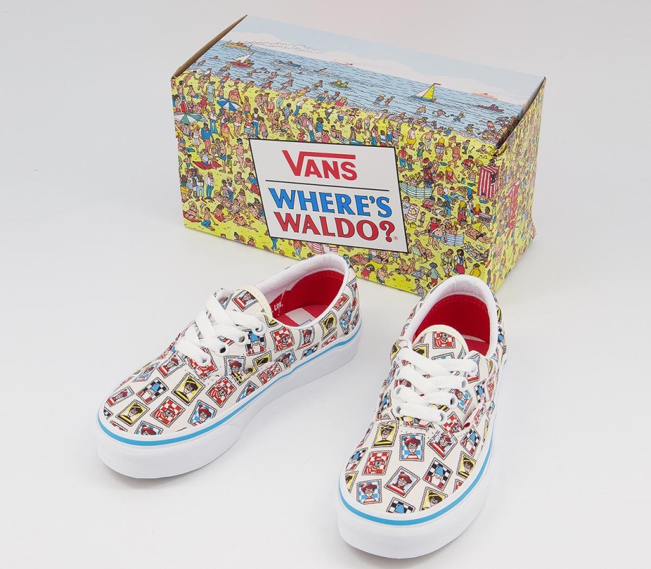 Vans Era Kids Trainers Wheres Waldo Postage