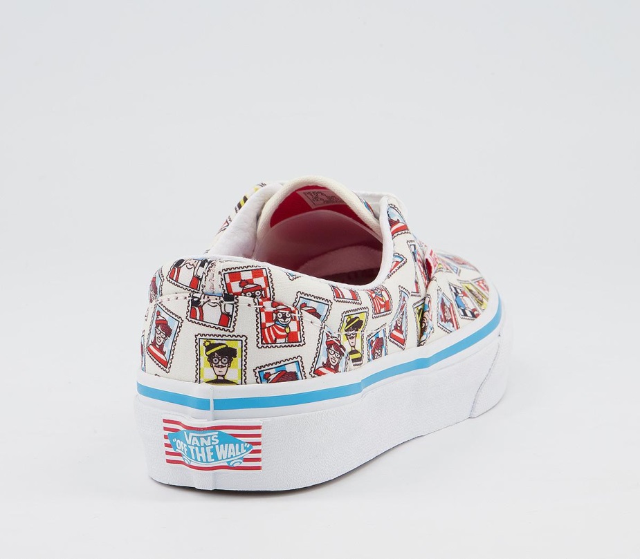 Vans Era Kids Trainers Wheres Waldo Postage