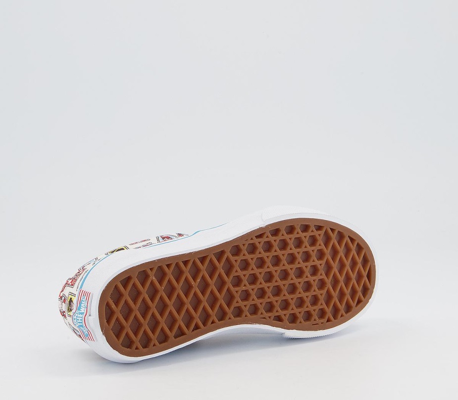 Vans Era Kids Trainers Wheres Waldo Postage