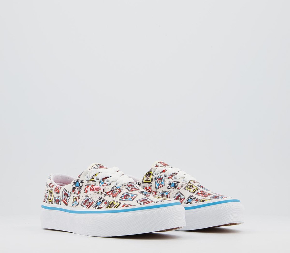 Vans Era Kids Trainers Wheres Waldo Postage