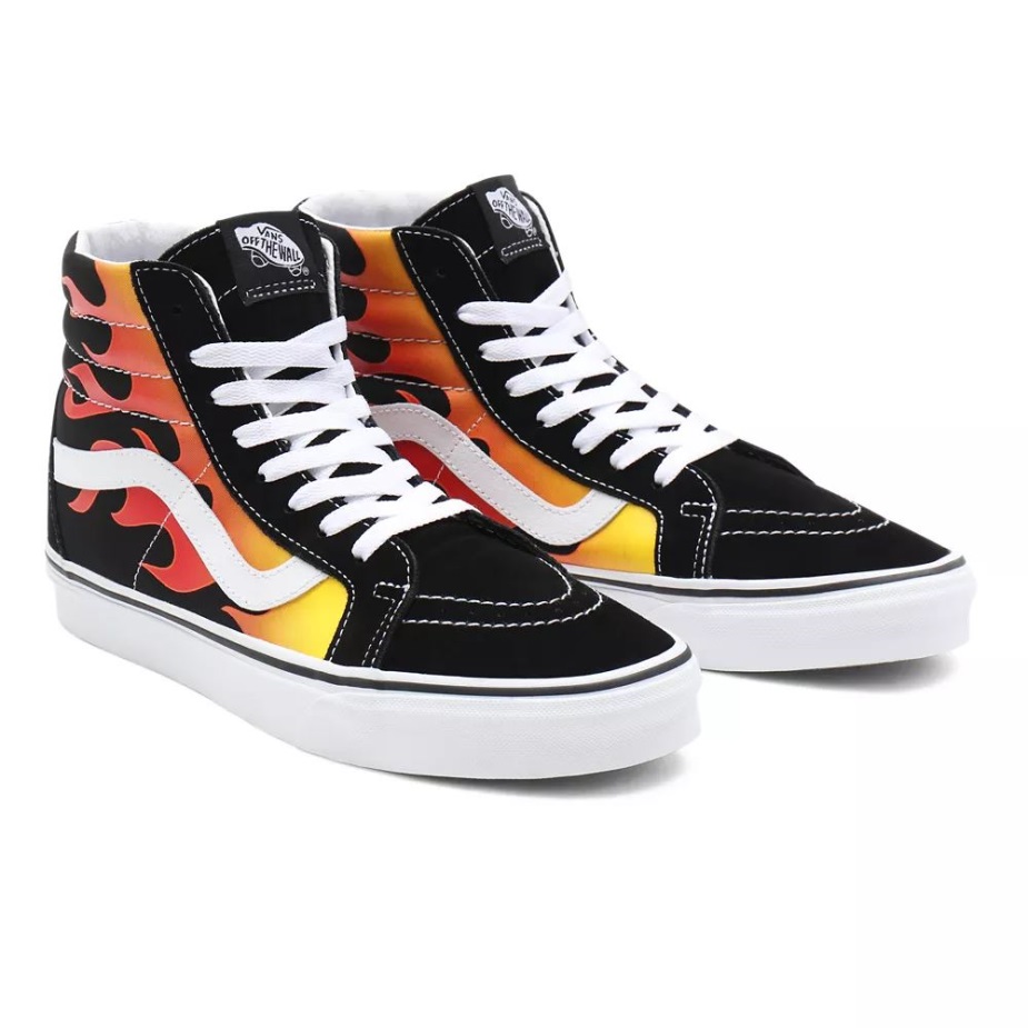 Vans Flame Sk8-hi παπούτσια επανέκδοσης μαύρα
